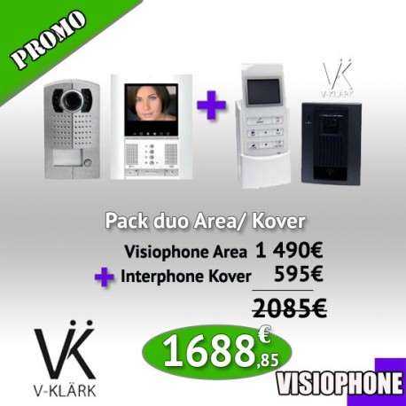 Pack Duo Visiophone Area + Interphone Kover