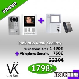 Pack Duo Visiophone Area + Interphone Security One